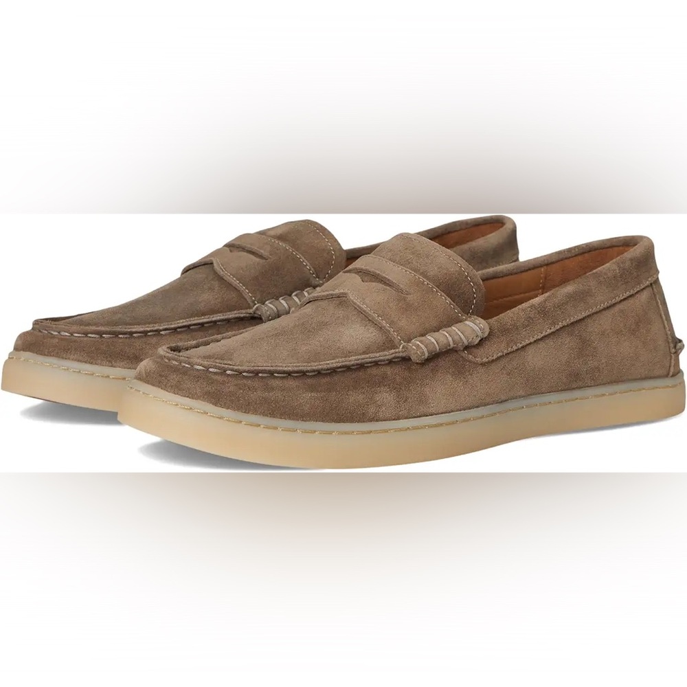 Men's Tan Suede Loafers